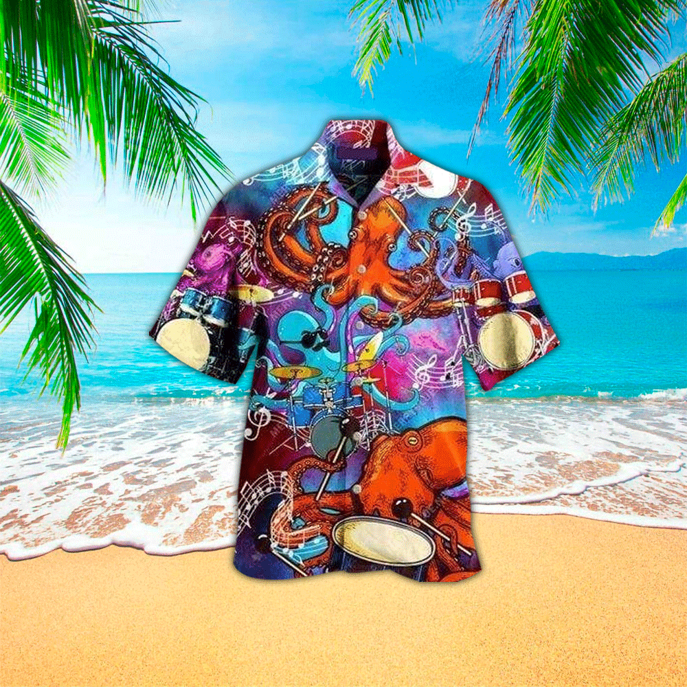 Octopus Hawaiian Shirt Mens Hawaiian Shirt For Octopus Lover Shirt for Men and Women