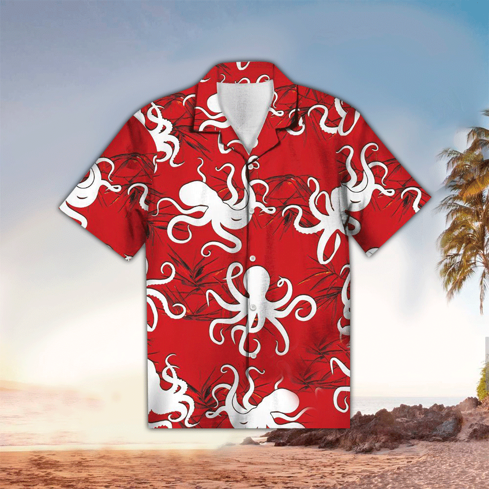 Octopus Hawaiian Shirt Perfect Octopus Clothing Shirt for Men and Women