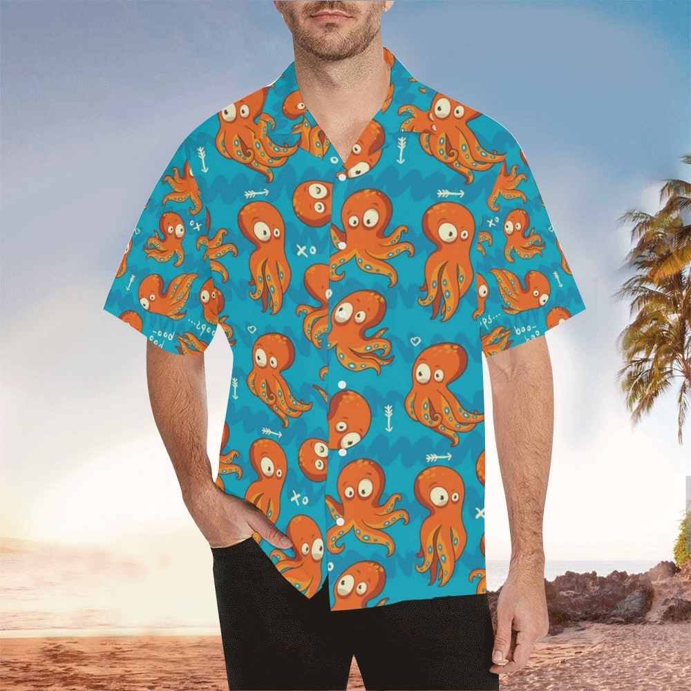 Octopus Shirt Octopus Hawaiian Shirt For Octopus Lovers Shirt for Men and Women