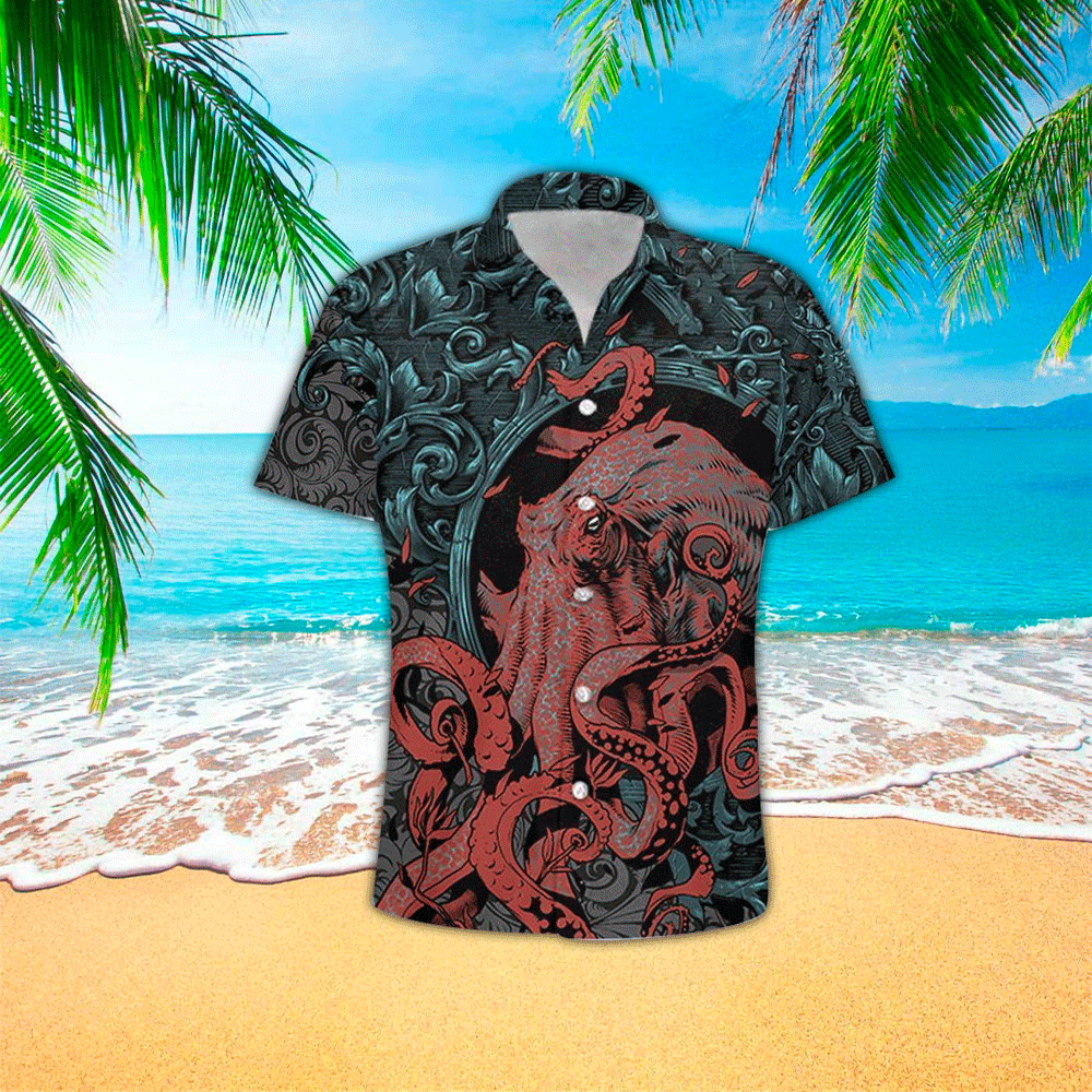 Octopus Shirt Octopus Hawaiian Shirt For Octopus Lovers Shirt for Men and Women