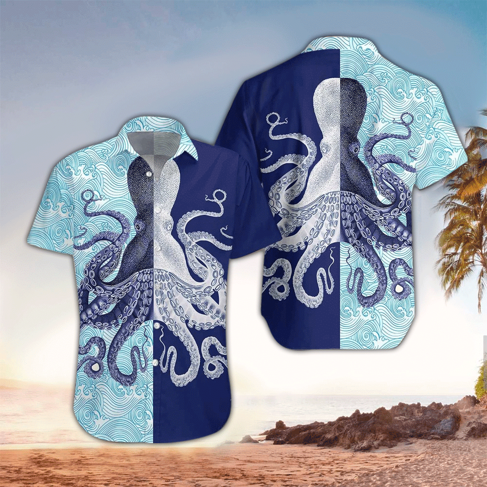 Octopus Shirt Octopus Hawaiian Shirt For Octopus Lovers Shirt for Men and Women