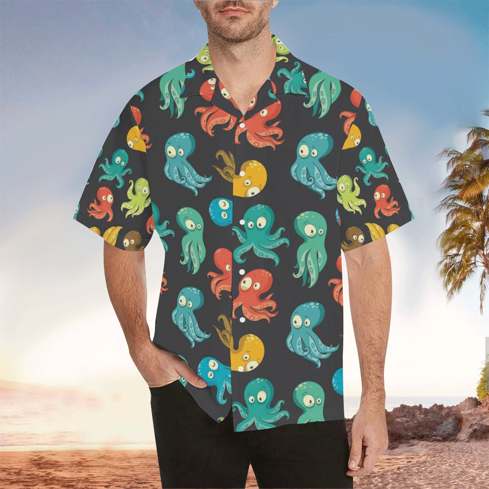 Octopus Shirt Octopus Hawaiian Shirt For Octopus Lovers Shirt for Men and Women