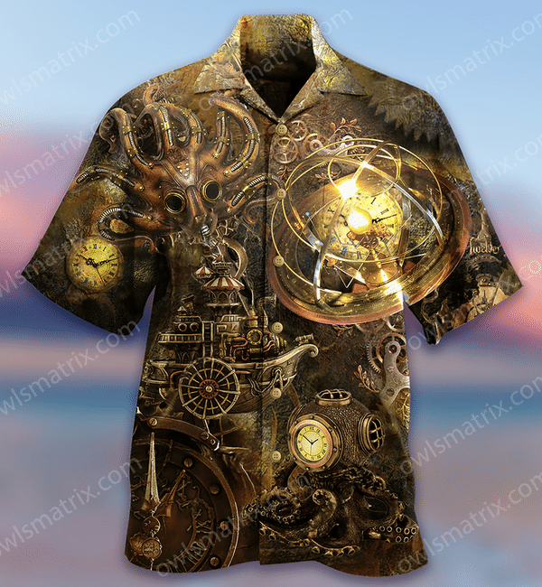 Octopus Steampunk Revolution Limited - Hawaiian Shirt Hawaiian Shirt For Men, Hawaiian Shirt For Women, Aloha Shirt