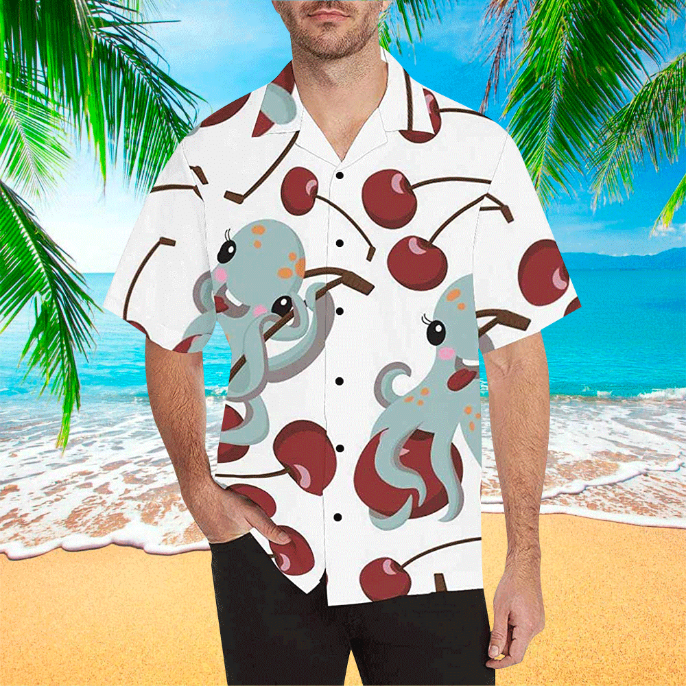 Octopus Terrier Aloha Hawaii Shirt Perfect Hawaiian Shirt For Octopus Lover Shirt for Men and Women