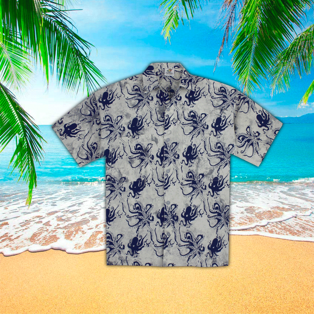 Octopus Terrier Aloha Hawaii Shirt Perfect Hawaiian Shirt For Octopus Lover Shirt for Men and Women