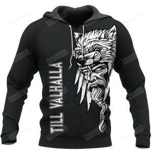 Odin Raven Till Valhalla 3D All Over Print Hoodie