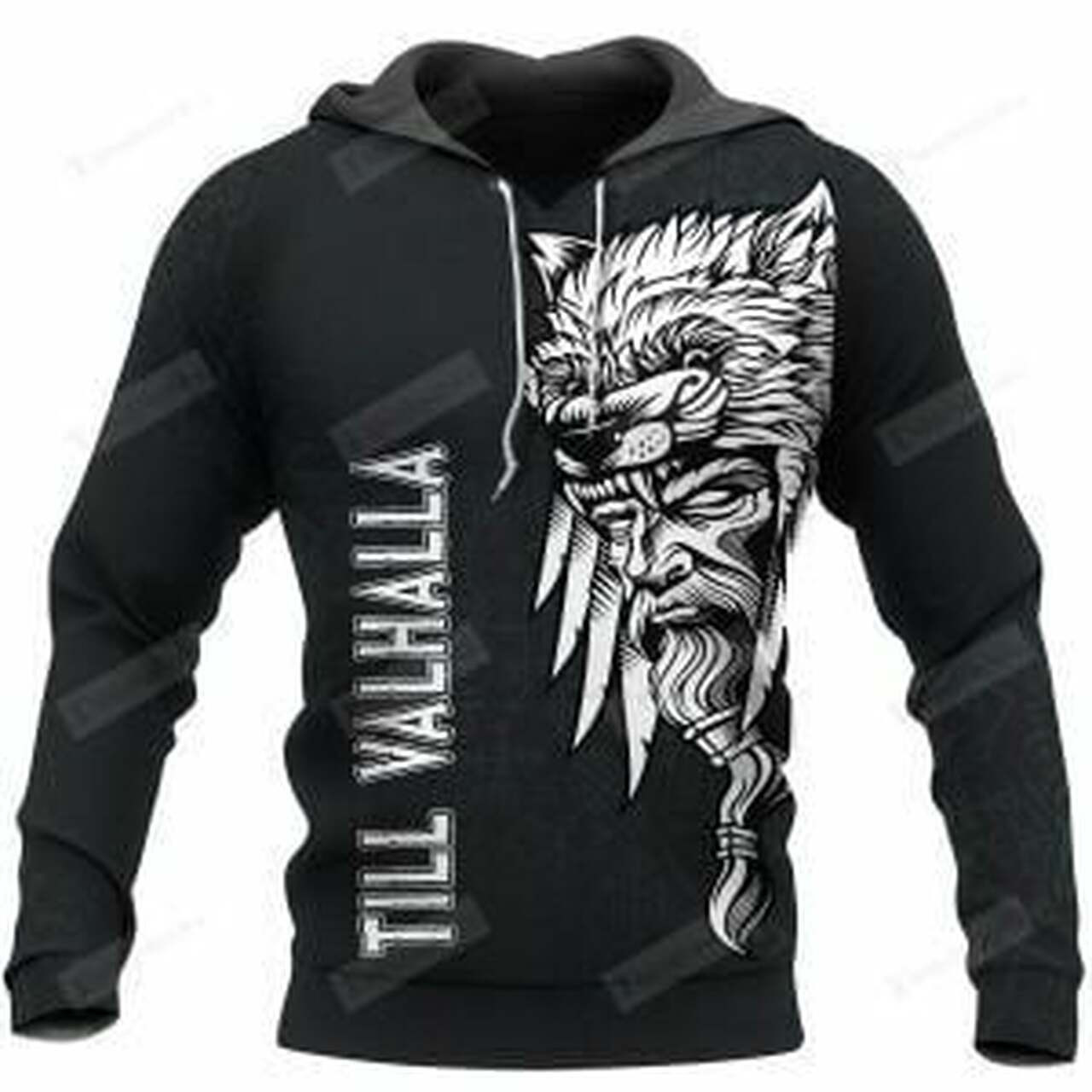 Odin Raven Till Valhalla 3d All Over Print Hoodie