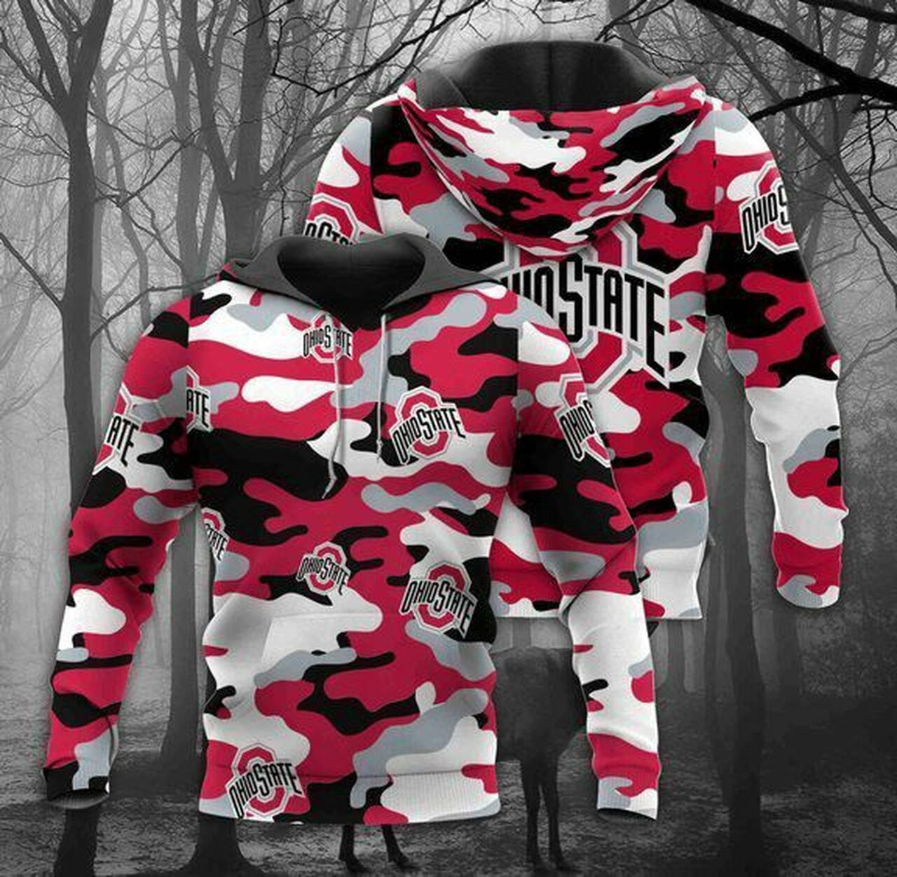 Ohio State 3d Hoodie For Men For Women All Over Printed Hoodie