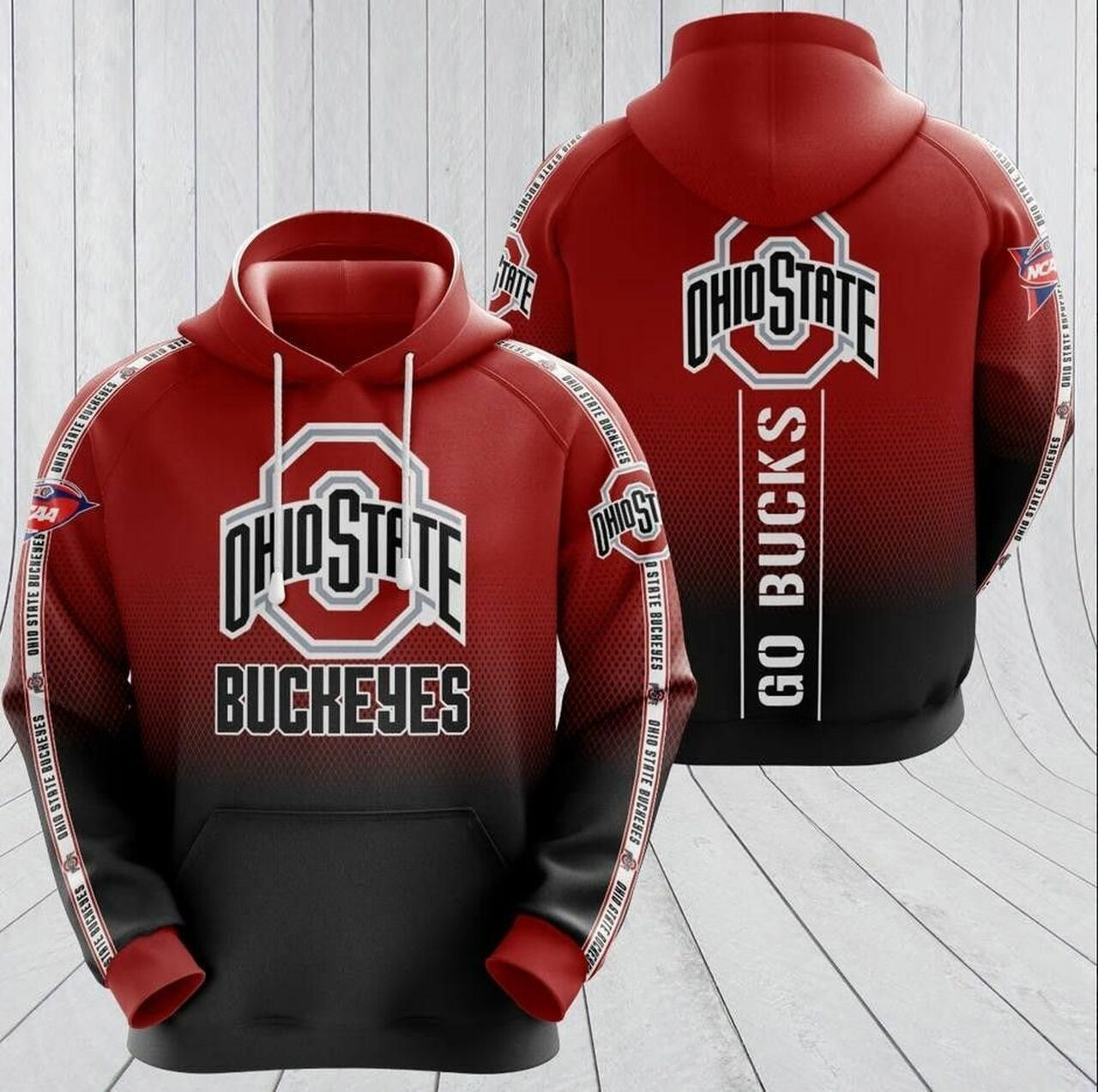 Ohio State All Over Printed Hoodie