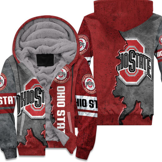 Ohio State Buckeyes Footballs 3D T Shirt Hoodie Jersey Fleece Hoodie