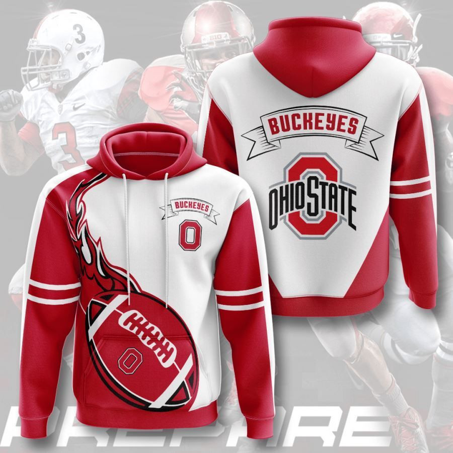 Ohio State Buckeyes No1531 Custom Hoodie 3D All Over Print