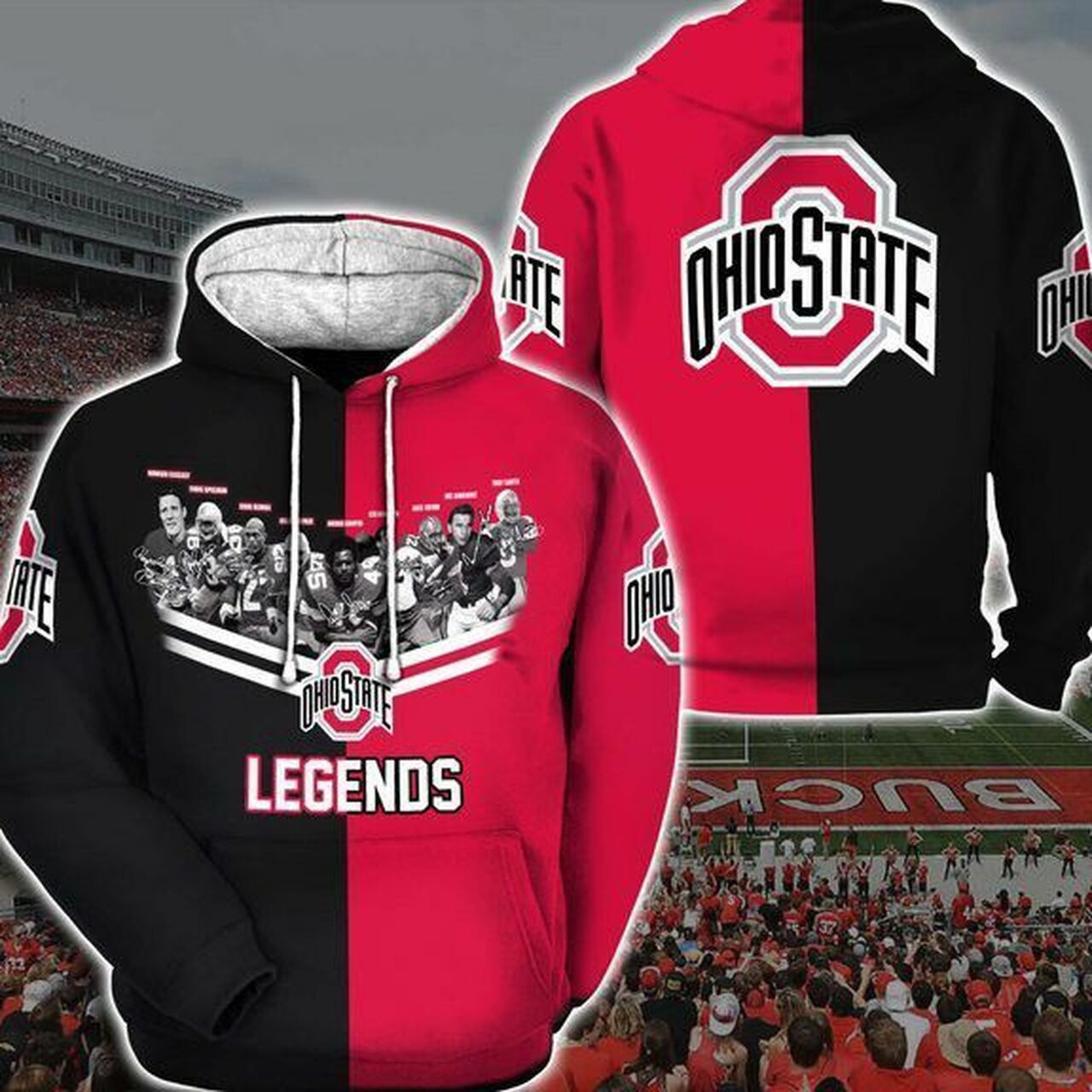 Ohio State Legends 3d Hoodie For Men For Women All Over Printed Hoodie