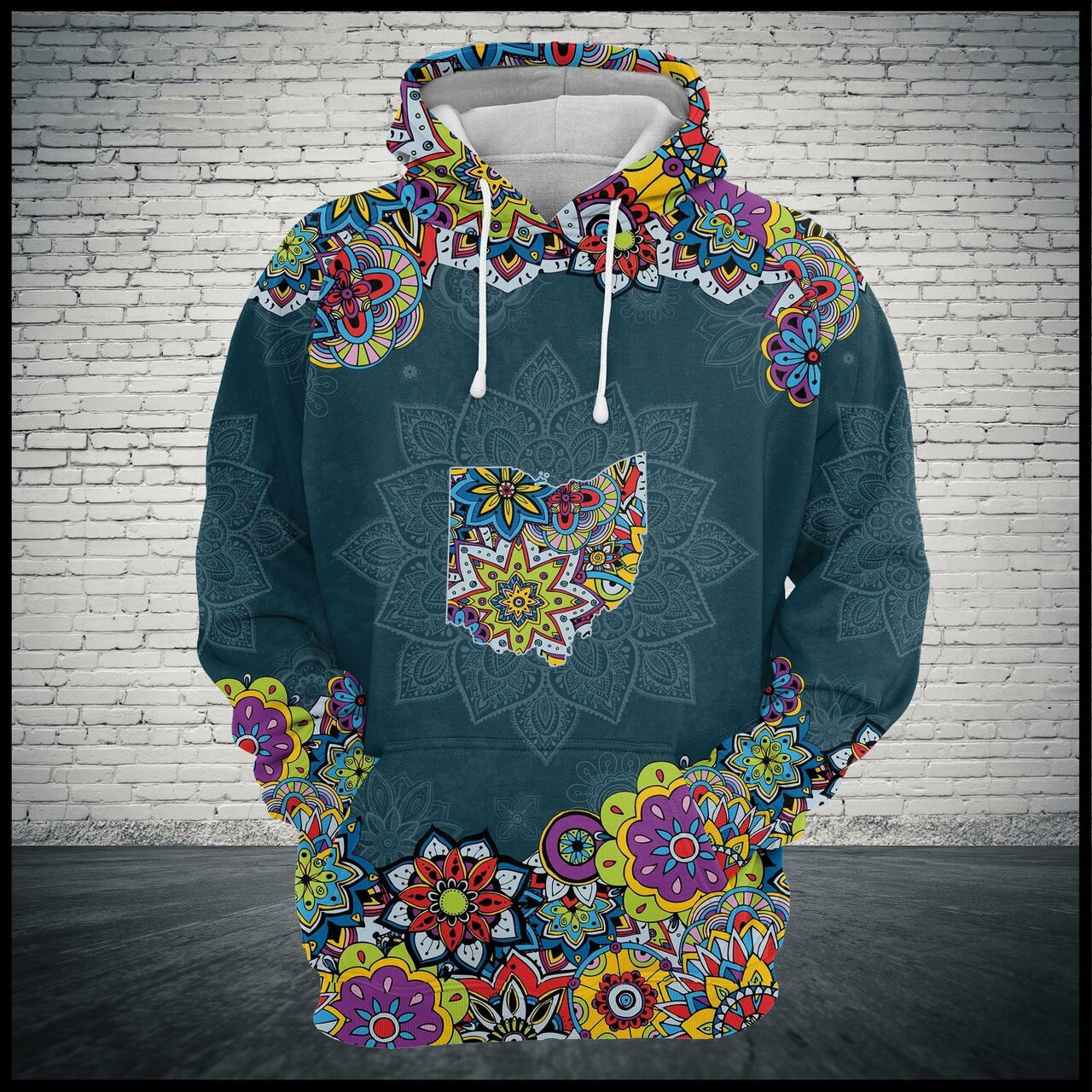 Ohio State Mandala 3d All Over Print Hoodie