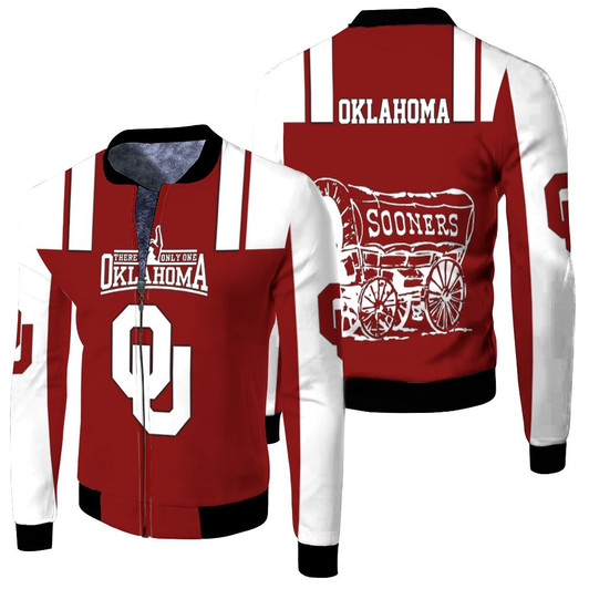 Oklahoma Sooners Fan Fleece Bomber Jacket