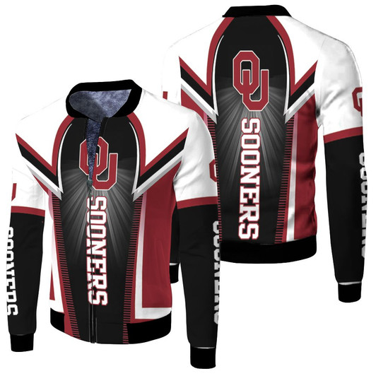 Oklahoma Sooners Fan Fleece Bomber Jacket