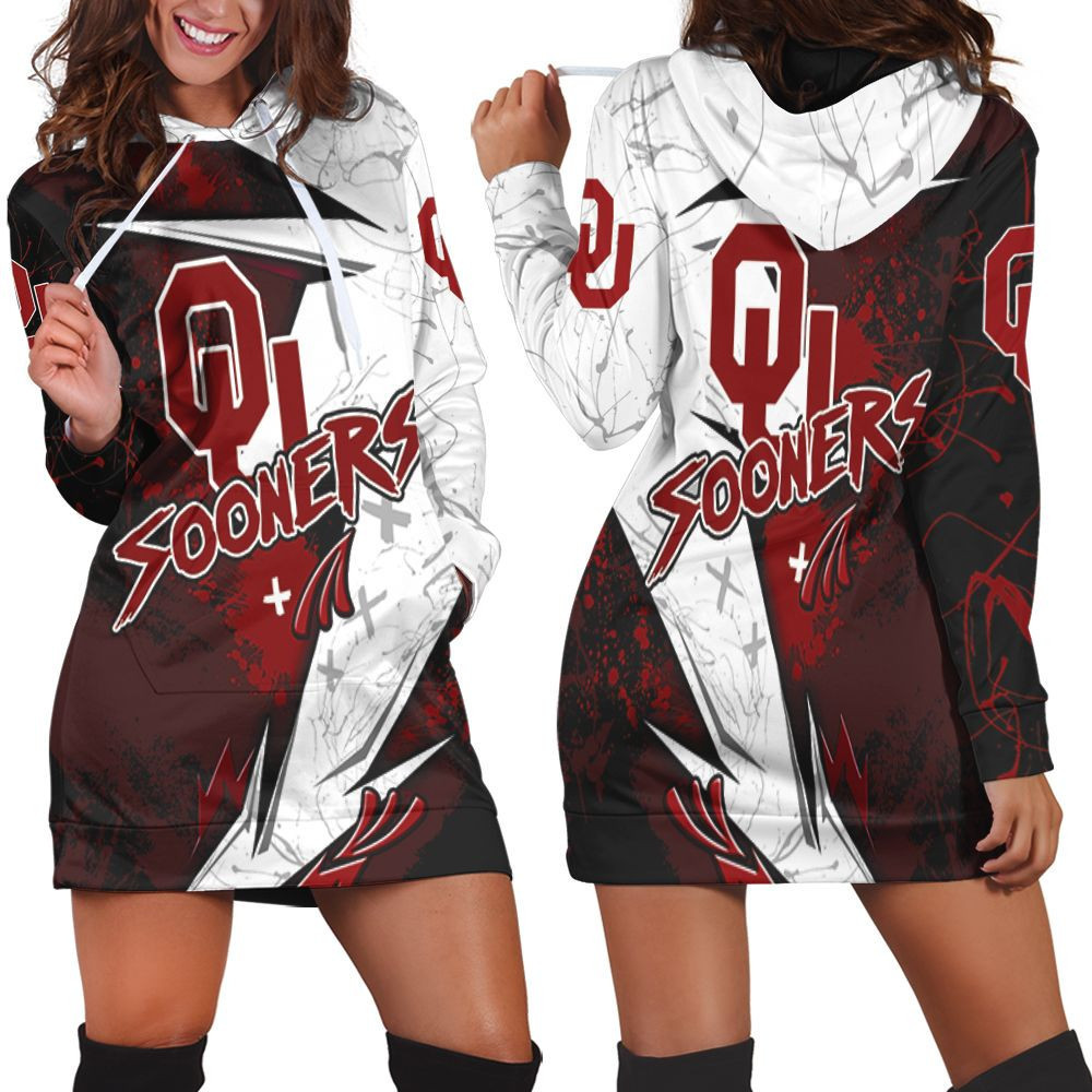 Oklahoma Sooners For Football Lover 3d Hoodie Dress Sweater Dress Sweatshirt Dress