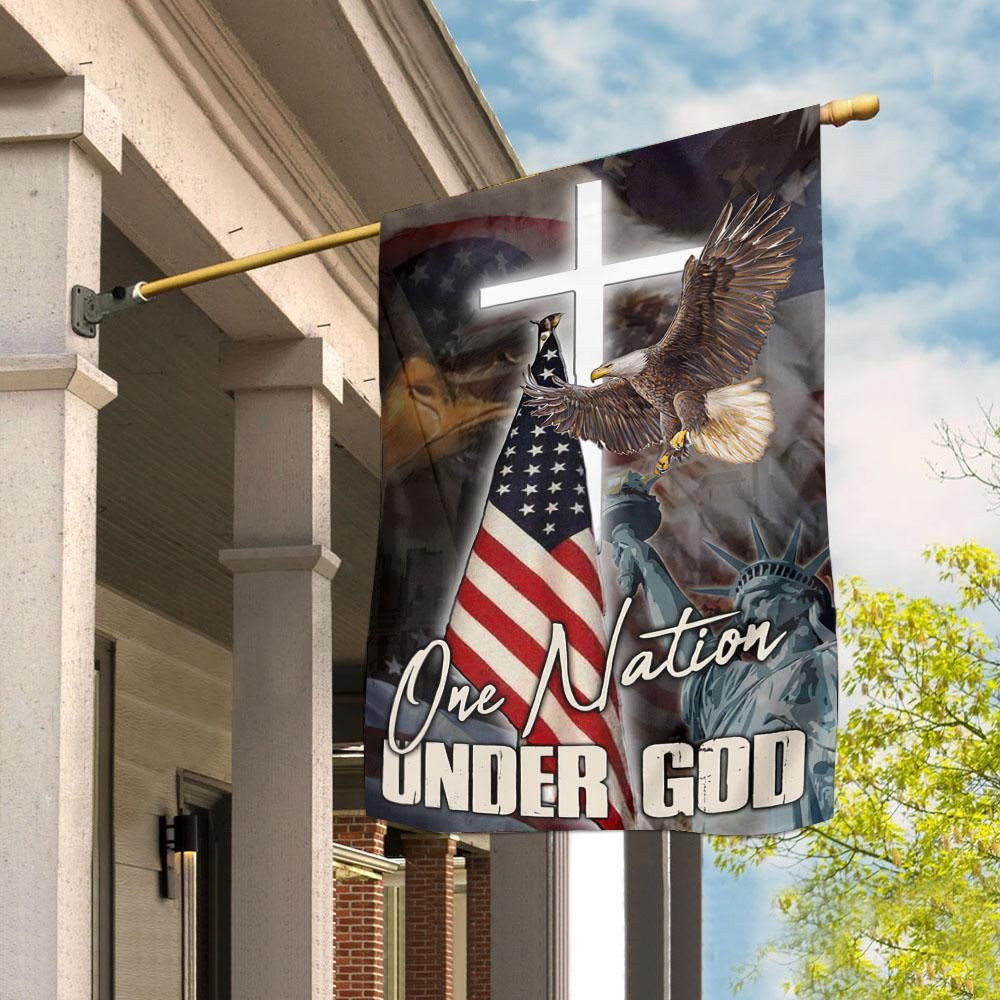 One Nation Under God America Flag  Garden Flag House Flag
