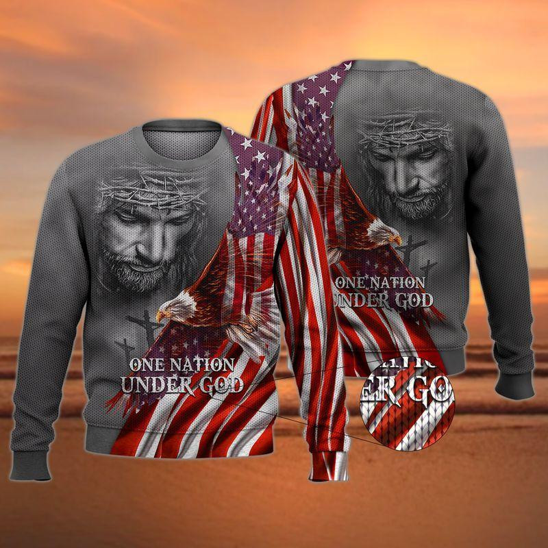 One Nation Under God Ugly Christmas Sweater