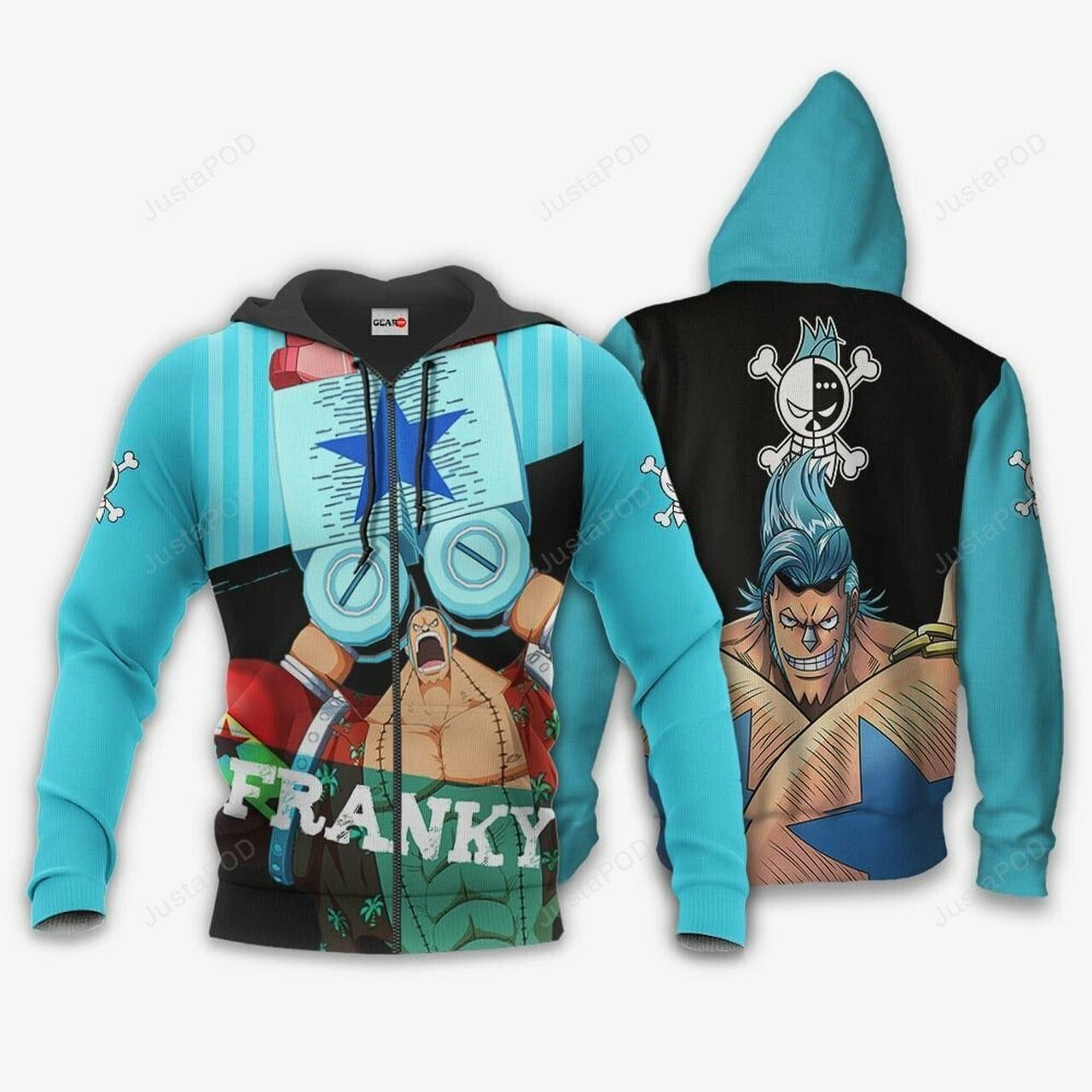 One Piece Franky One Piece Anime 3d All Over Print Hoodie