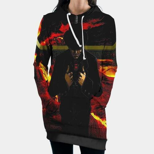 One Piece Hooded Dress Dracule Mihawk 3d Hoodie Dress Sweater Dress Sweatshirt Dress Hoodie