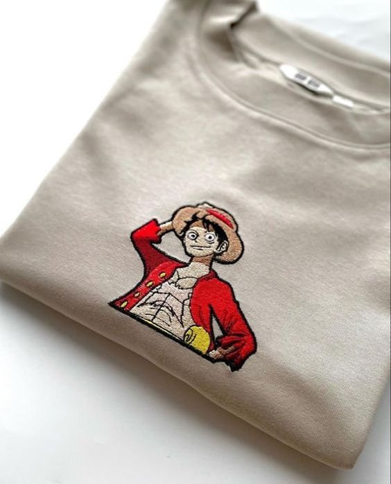 One Piece Luffy Embroidered Shirt