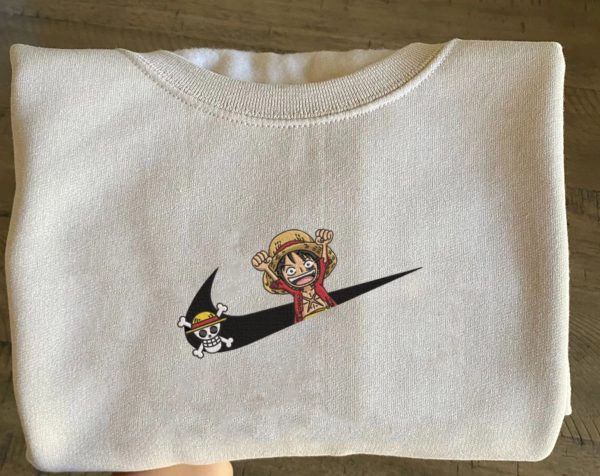 One Piece Luffy Embroidered Sweatshirt