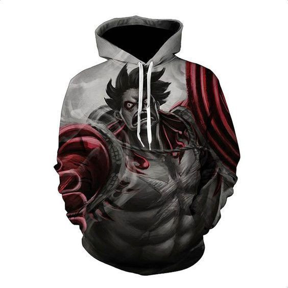 One Piece Luffy Gear 4 Pullover And Zippered Hoodies Custom 3D Graphic Printed 3D Hoodie All Over Print Hoodie For Men For Women