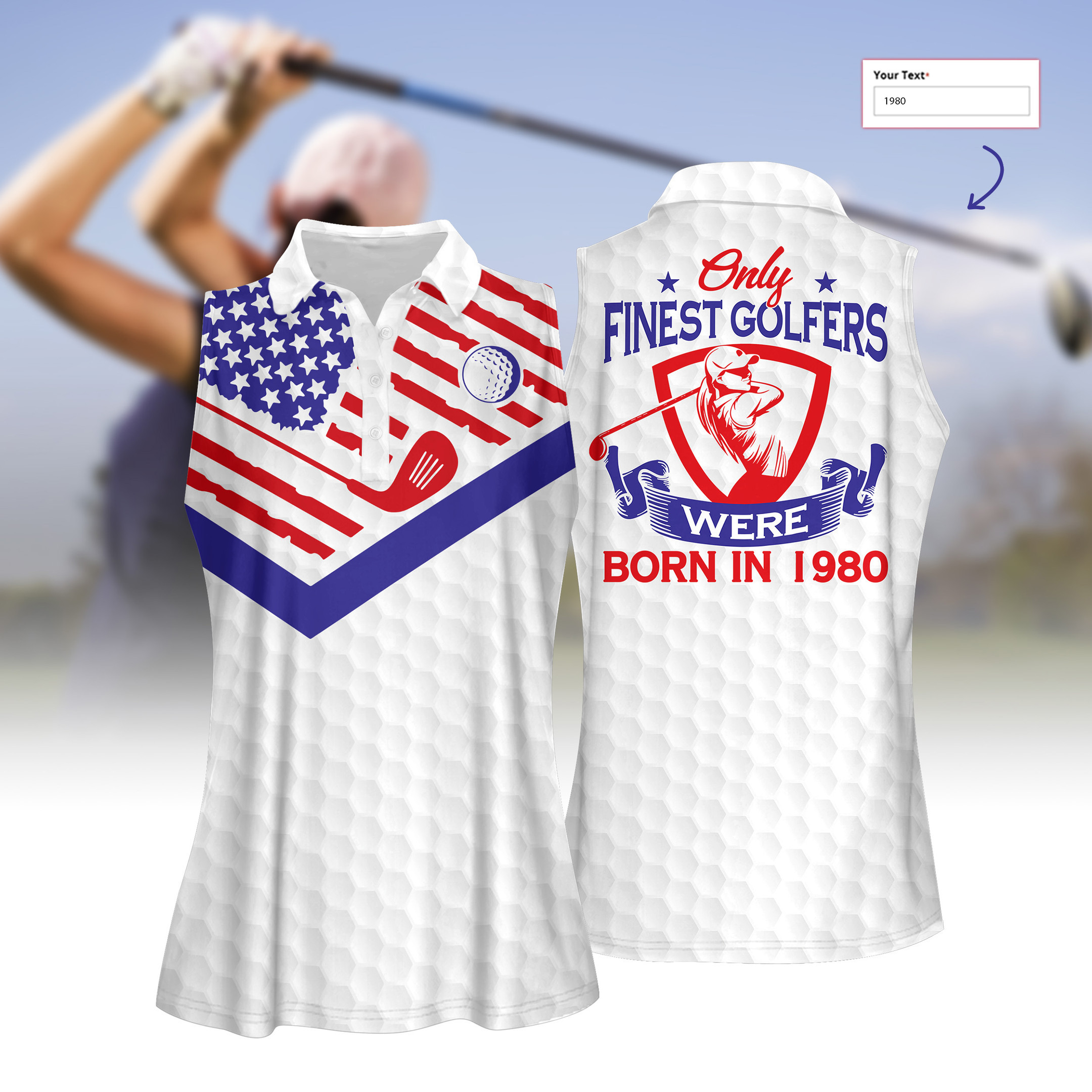 Only Finest Golfers Were Born In WOMEN SHORT SLEEVE POLO SHIRT SLEEVELESS POLO SHIRT