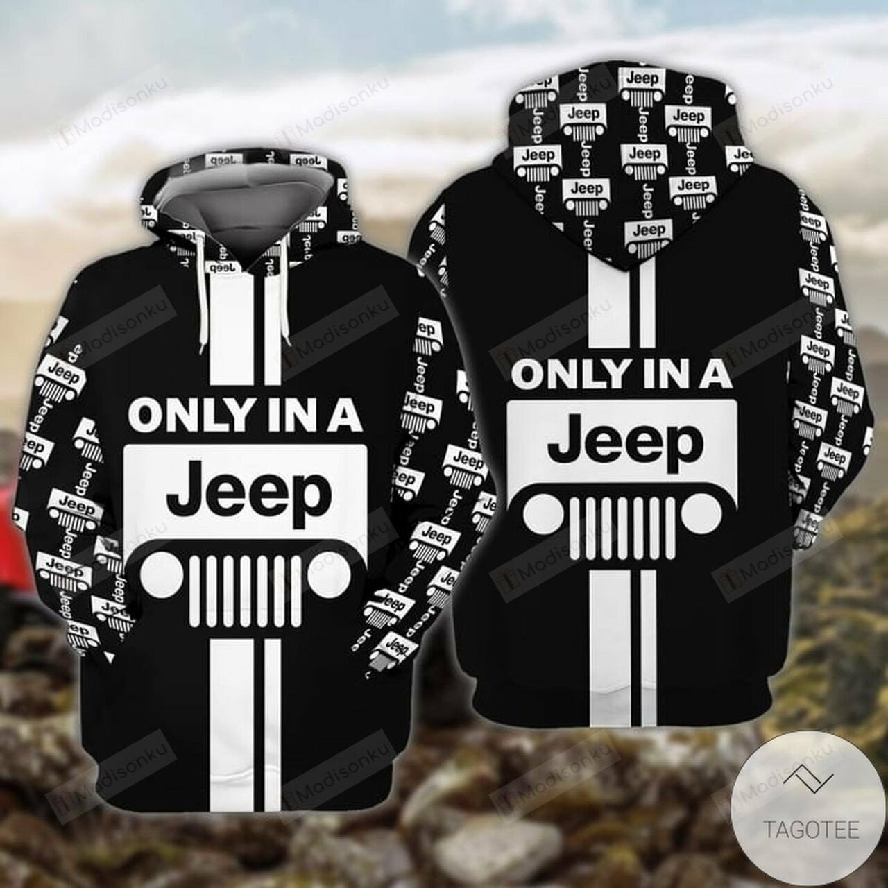 Only In A Jeep 3d All Over Print Hoodie