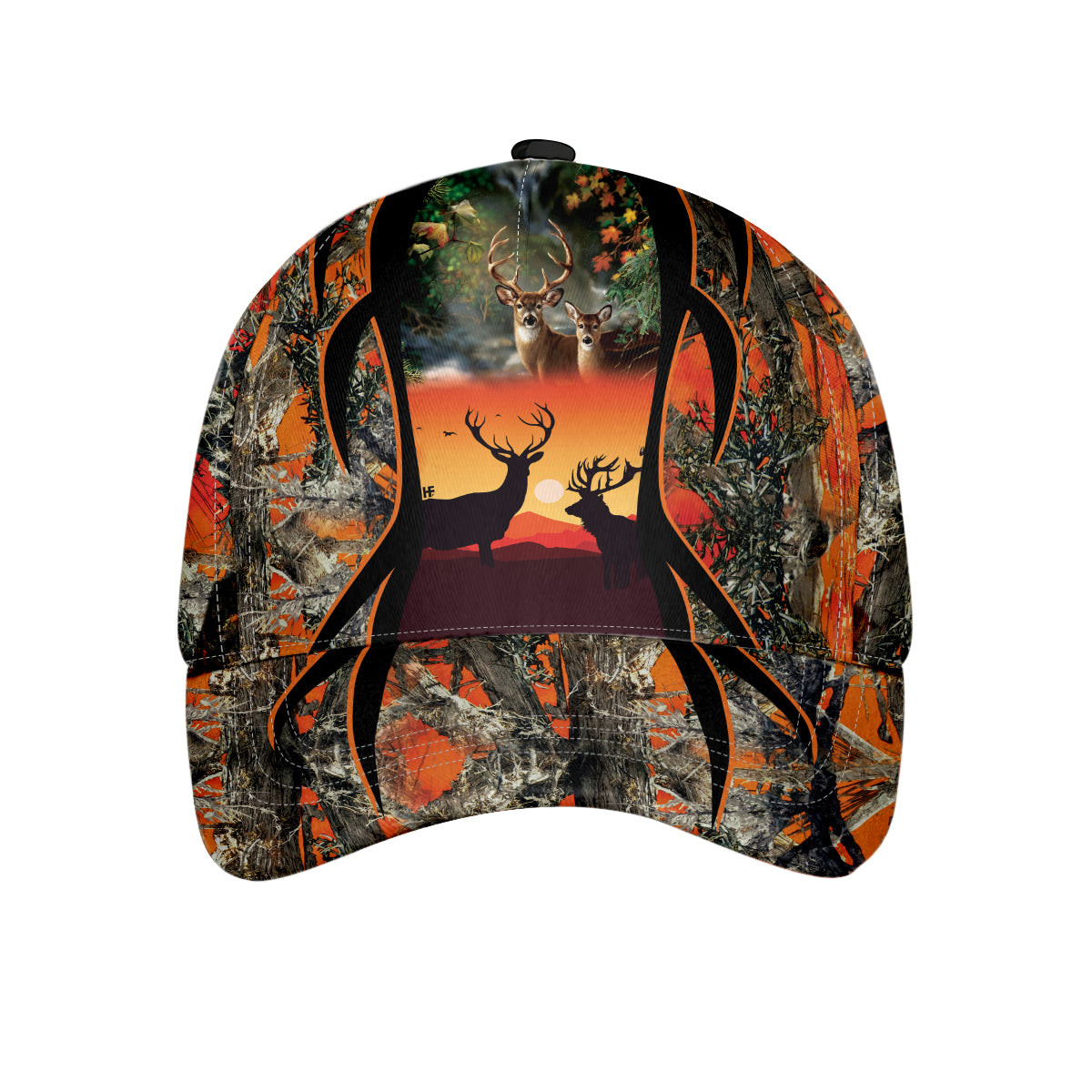 Orange Deer Hunting Classic Cap Camo Hunting Cap  Gift For Hunters