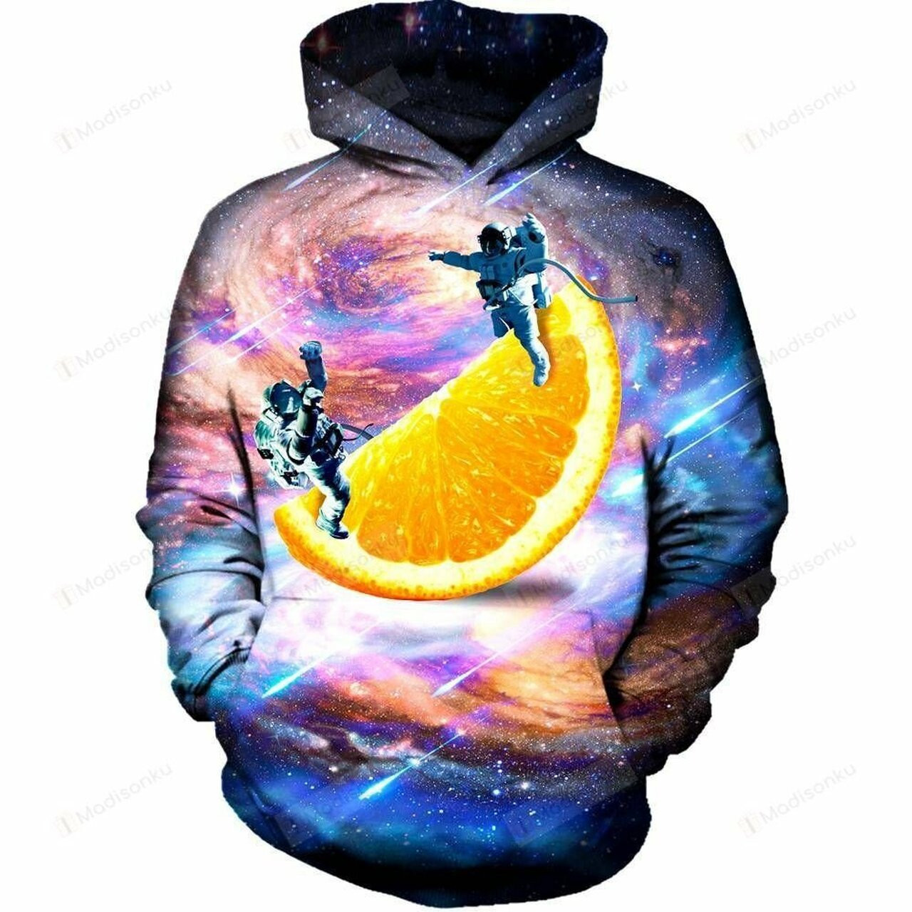 Orange Swing 3d All Over Printed Hoodie