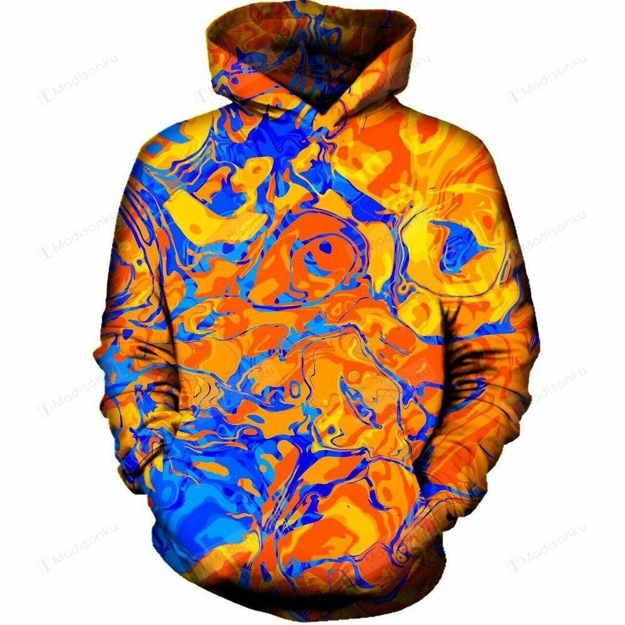 Orange Water 3d All Over Printed Hoodie