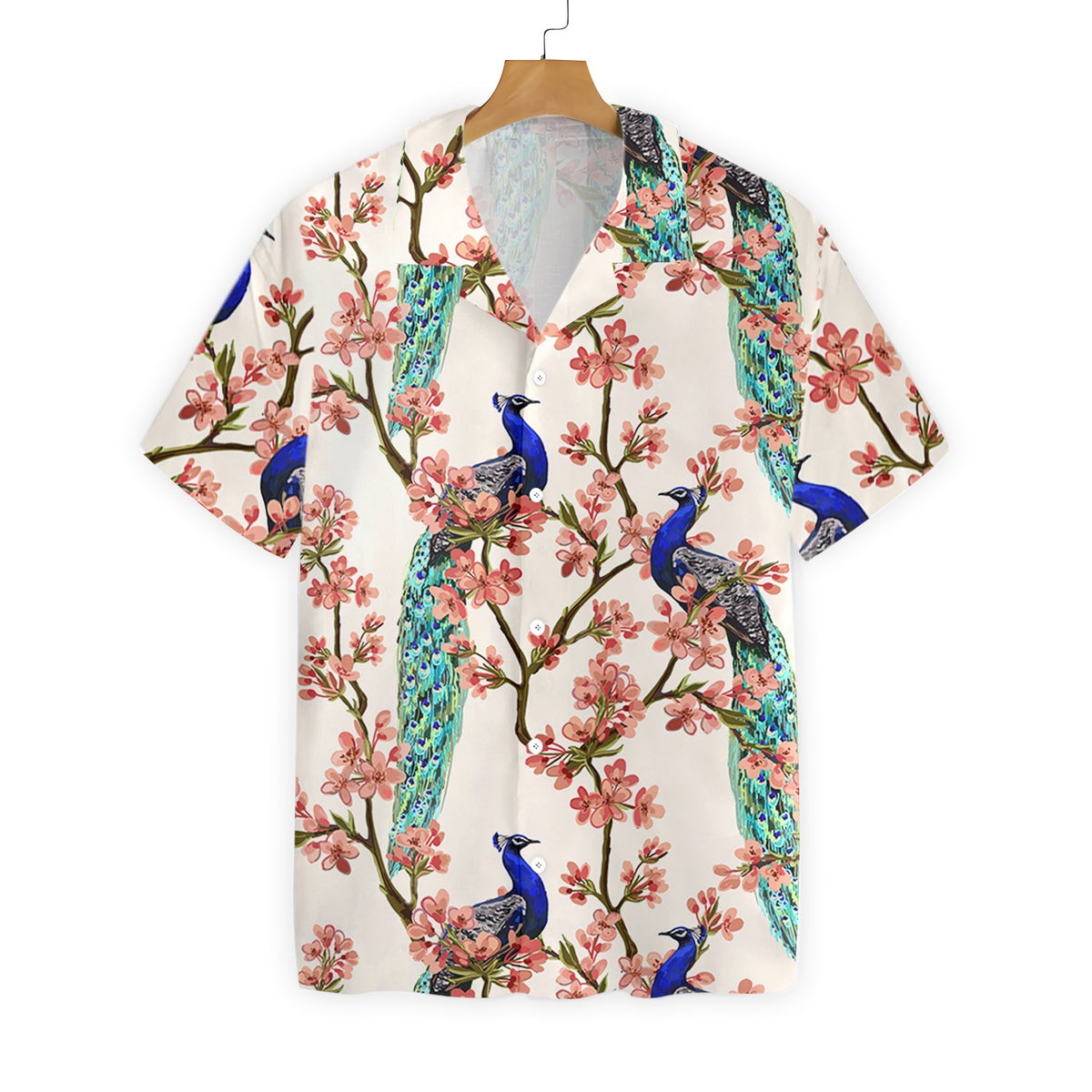Oriental Peacock Hawaiian Shirt