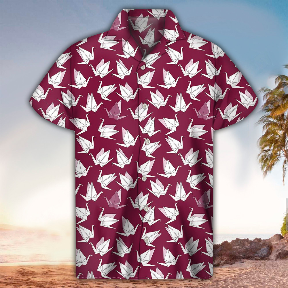 Origami Shirt Origami Clothing For Origami Lovers Summer Aloha Shirt