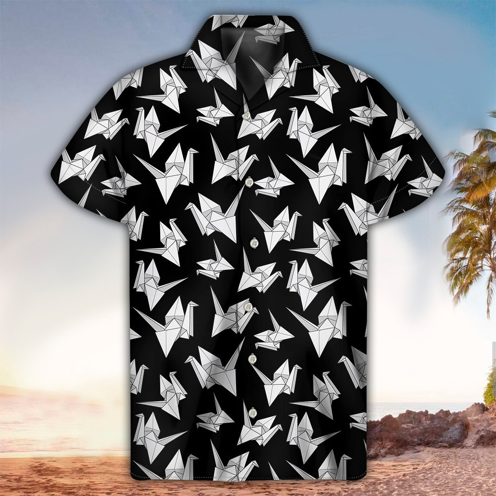 Origami Shirt Origami Hawaiian Shirt For Origami Lovers Summer Aloha Shirt