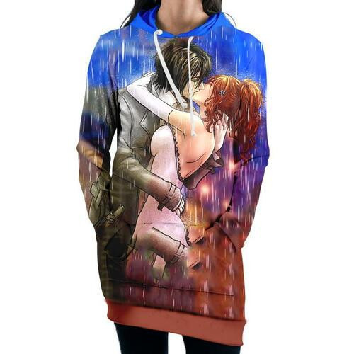 Orihime Inoue Ulquiorra Schiffer Hooded Dress Bleach 3d Hoodie Dress Sweater Dress Sweatshirt Dress Hoodie