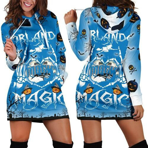 Orlando Magic Hoodie Dress Sweater Dress Sweatshirt Dress 3d All Over Print For Women For Halloween Hoodie