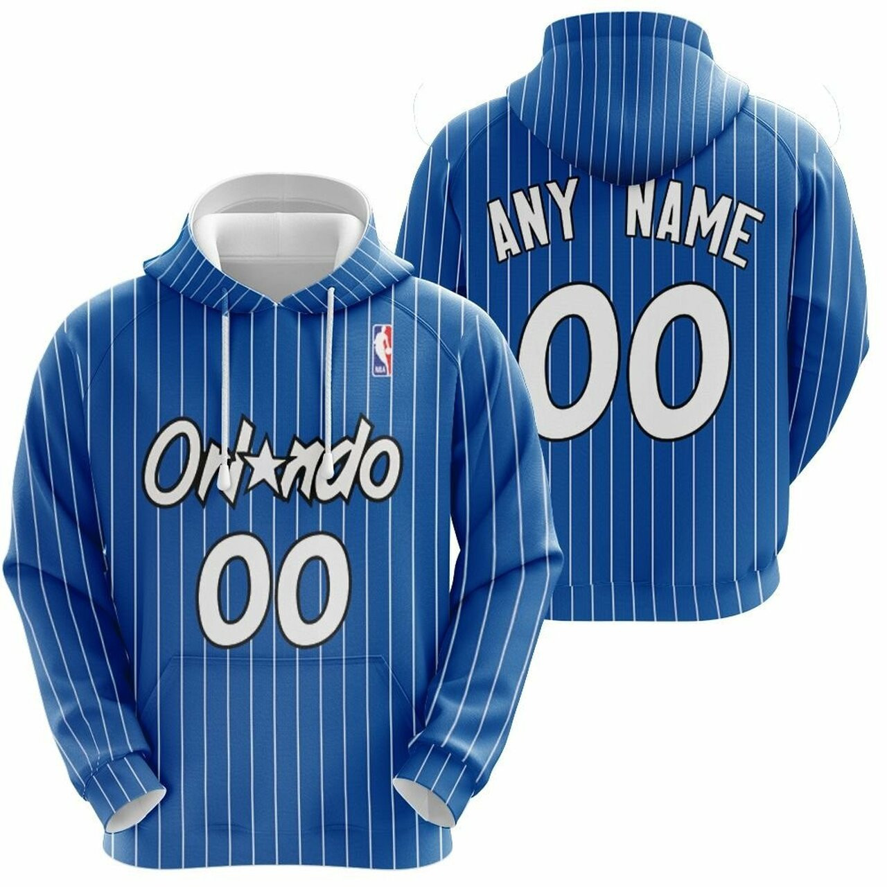 Orlando Magic Nba Basketball Blue 2019 Jersey Style Custom Gift For Orlando Fans Hoodie