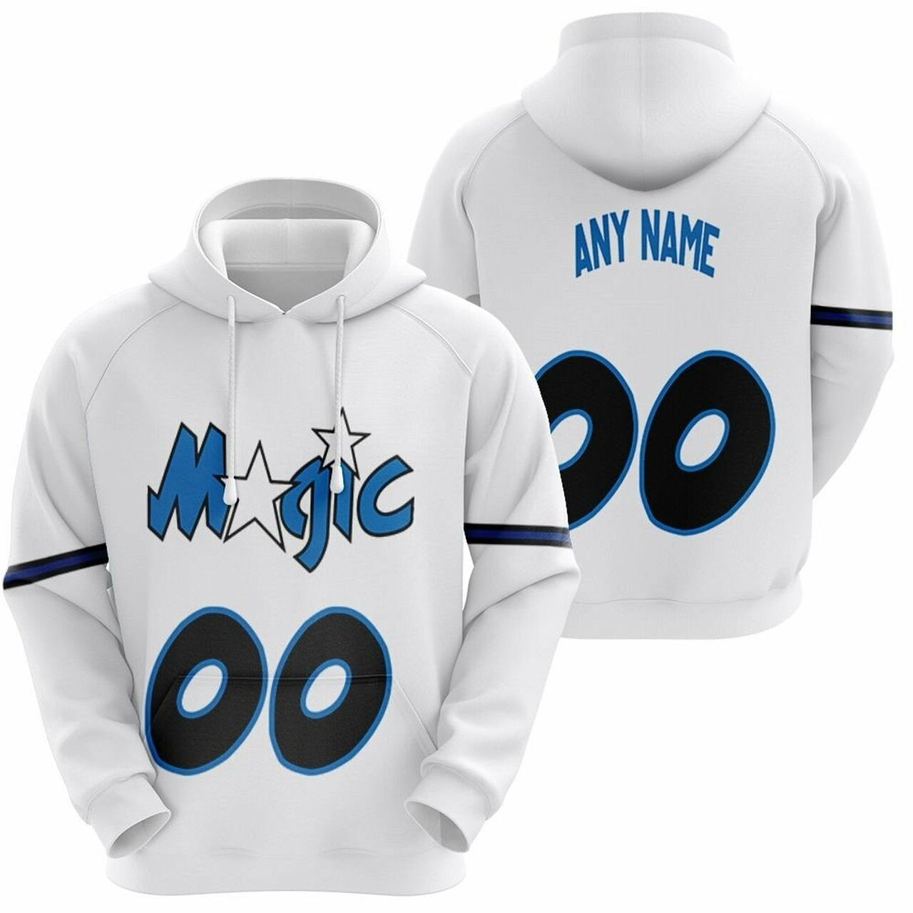 Orlando Magic Nba Basketball Team Hardwood Classics Platinum 2019 Jersey Style Custom Gift For Orlando Fans Hoodie