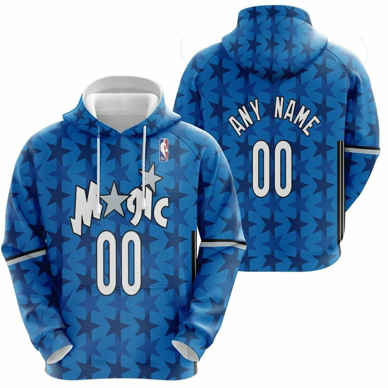 Orlando Magic Nba Hardwood Classics Swingman Blue 2019 Jersey Style Custom Gift For Magic Fans Hoodie