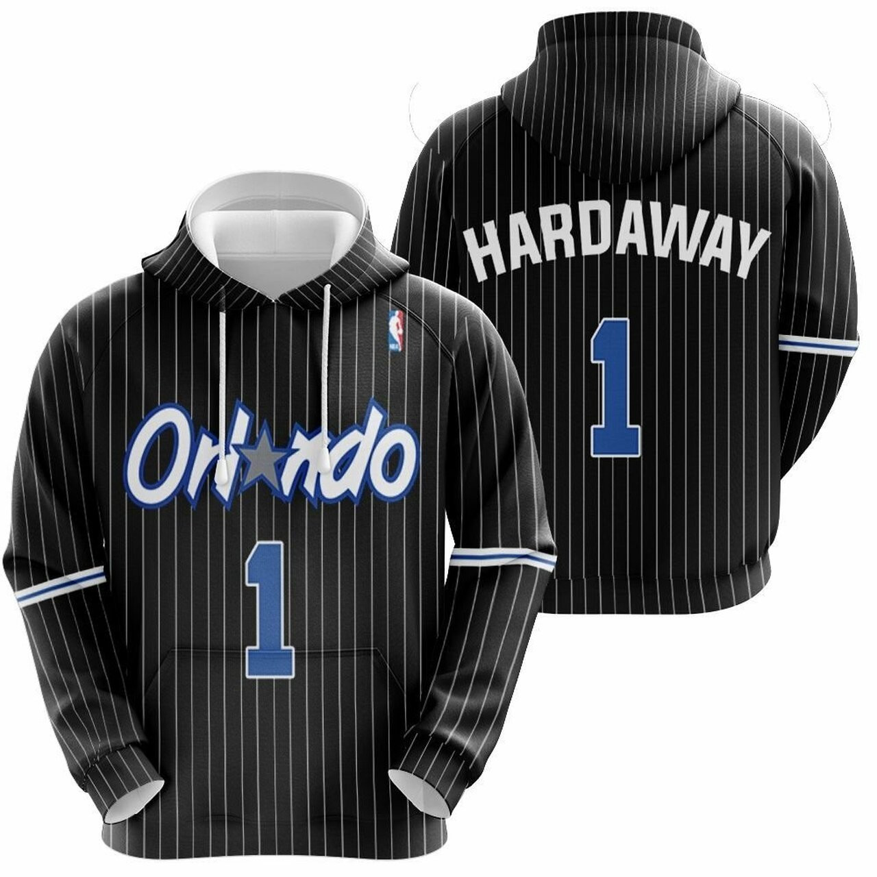 Orlando Magic Penny Hardaway 1 Great Player Nba Basketball Team Logo 3d Designed Allover Gift For Orlando Fans Hoodie
