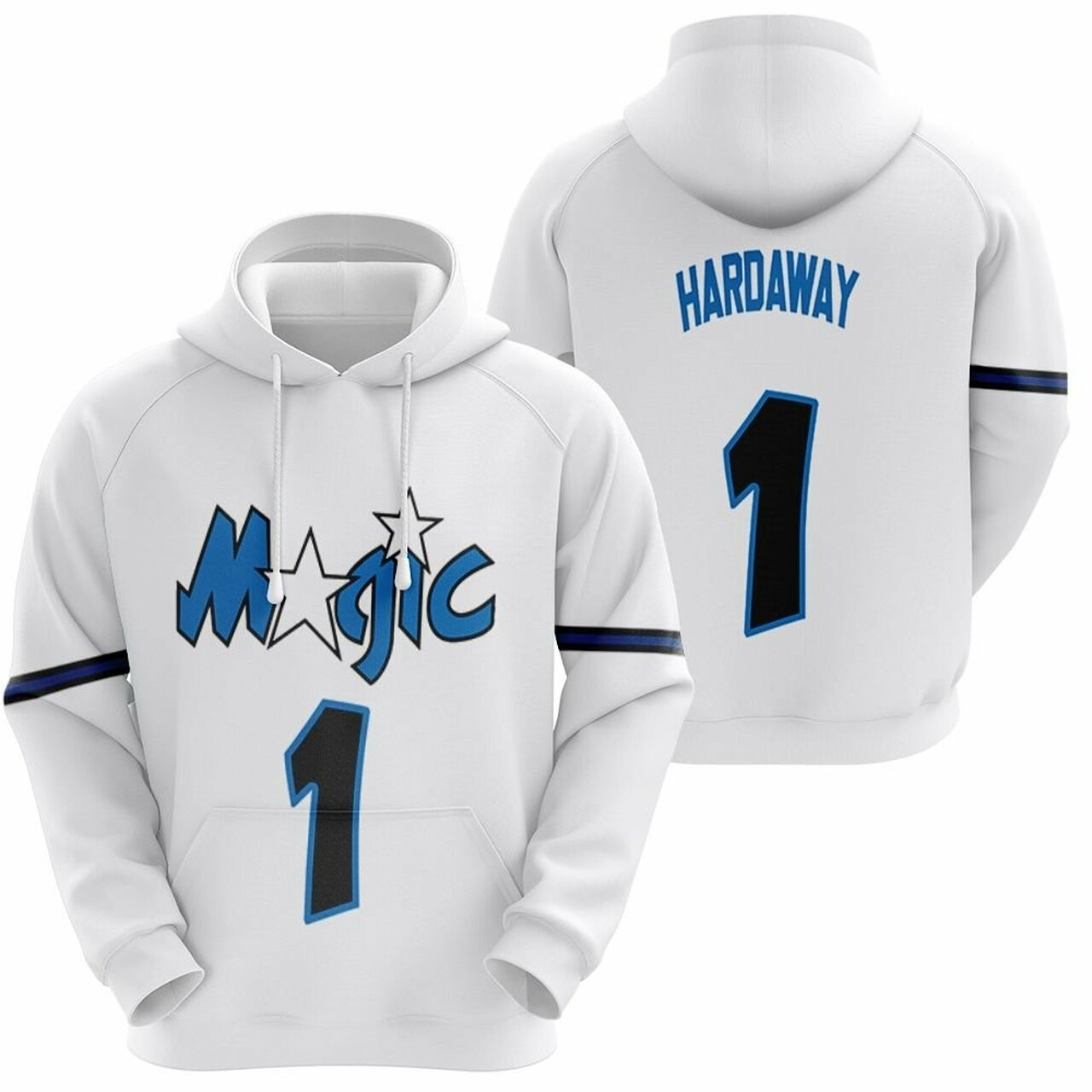 Orlando Magic Penny Hardaway 1 Nba Basketball Team Hardwood Classics Platinum 2019 Jersey Style Gift For Orlando Fans Hoodie