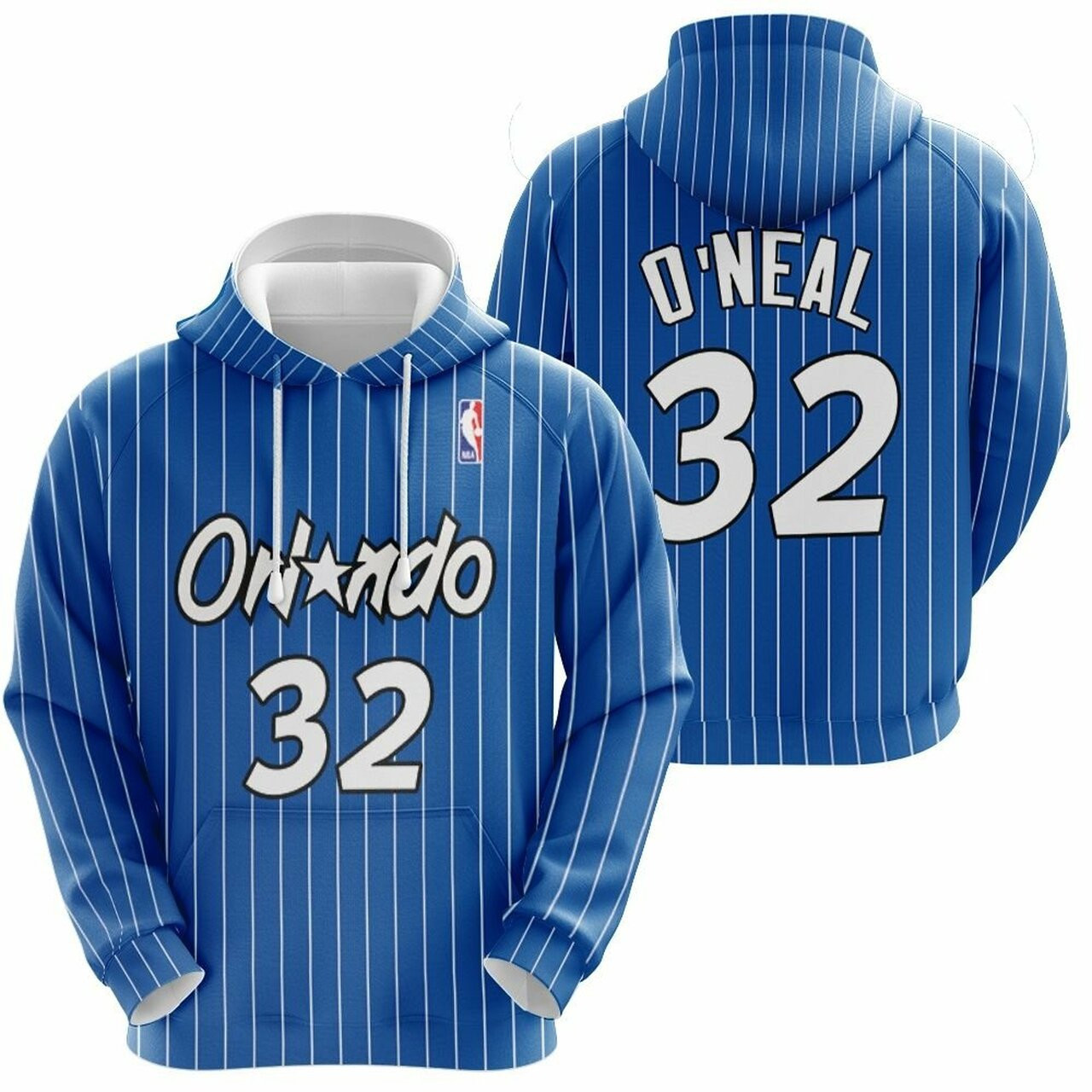 Orlando Magic Shaquille Oneal 32 Nba Basketball Blue 2019 Jersey Style Gift For Orlando Fans Hoodie