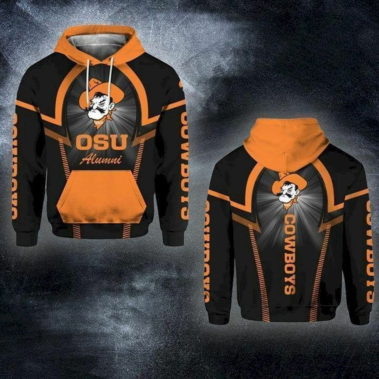 Osu Oklahoma State University Cowboys Alumni Pullover And Zippered Hoodies Custom 3d Graphic