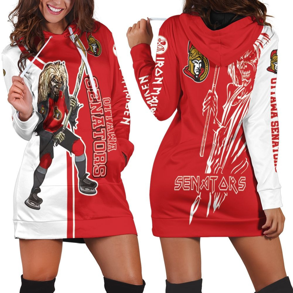 Ottawa Senators And Zombie For Fans Hoodie Dress Sweater Dress Sweatshirt Dress