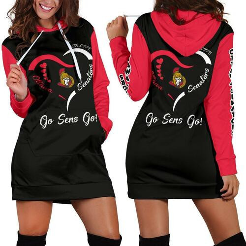 Ottawa Senators Hoodie Dress Sweater Dress Sweatshirt Dress 3d All Over Print For Women Hoodie