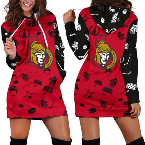 Ottawa Senators Hoodie Dress Sweater Dress Sweatshirt Dress 3d All Over Print For Women Hoodie