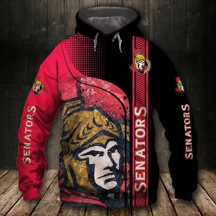 Ottawa Senators Nhl 3D All Over Print Hoodie