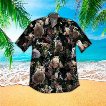 Otter Aloha Shirt Hawaiian Shirt For Otter Lovers Shirt For Men and Women