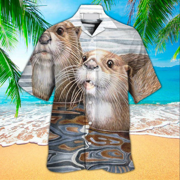 Otter Aloha Shirt Hawaiian Shirt For Otter Lovers Shirt For Men and Women